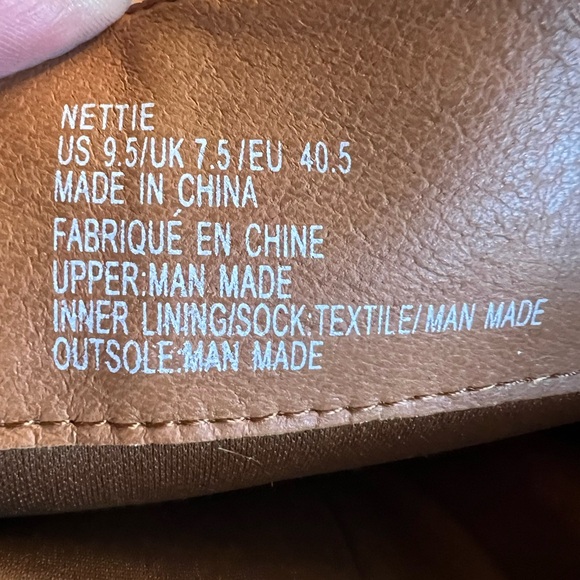 Brown Leather Knee-High Boots with Gold Chain - Picture 3 of 8